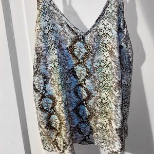snake print tank top